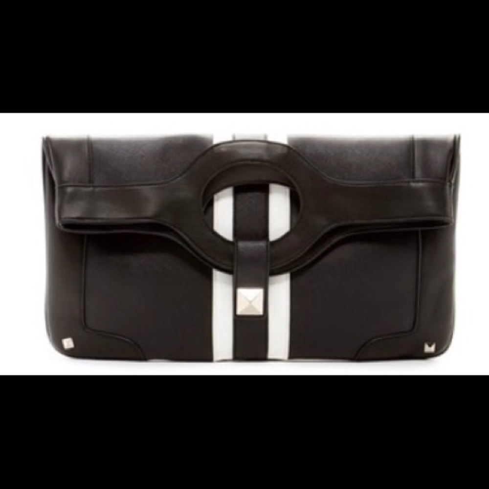 Gwen Stefani GX black oversized clutch bag